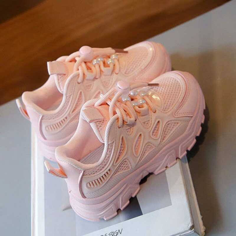 Pantofi pentru fete pentru copii, mov deschis, plasă respirabilă, pantofi de alergat pentru fete, pantofi de alergare pentru copii, pantofi ocazionali pentru copii, pantofi pentru fete