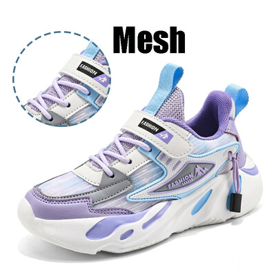 Lastejalatsid Mood Libisemiskindlad hingavad võrgust jooksujalatsid Populaarne kaubamärk Lastele Tüdrukutele Tossud Printsessi vabaajaspordijalatsid