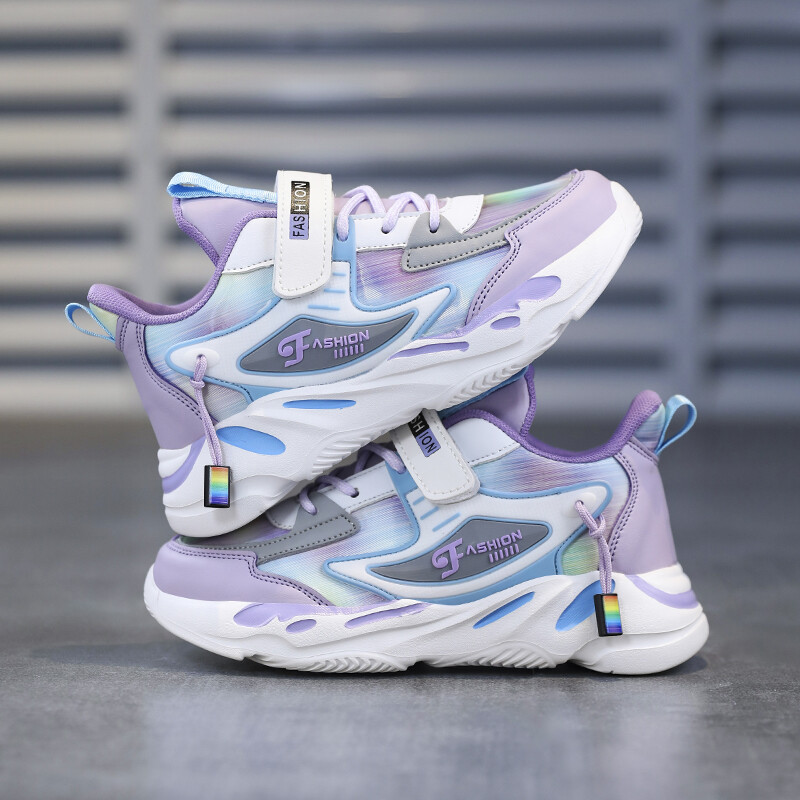 Lastejalatsid Mood Libisemiskindlad hingavad võrgust jooksujalatsid Populaarne kaubamärk Lastele Tüdrukutele Tossud Printsessi vabaajaspordijalatsid