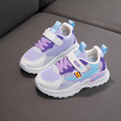 Laste sporditossud tüdrukutele Mood Suvine Jooksmine Vaba aeg Õhkvõrgust hingavad libisemisvastased kerged välisjalatsid