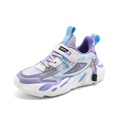 Fashion Pink Παιδικά Αθλητικά Παπούτσια Κοριτσίστικα Καλοκαιρινό Διχτυωτό Αναπνεύσιμο Casual Αθλητικά Παπούτσια για Κορίτσια Νέα Παιδικά Αθλητικά Παπούτσια με πλατφόρμα HOOK&LOOP