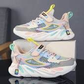 2024. aasta moodsad roosad tossud tüdrukute võrgust hingavad lastejalatsid Tüdrukute jooksujalatsid Suvised laste spordijalatsid tüdrukutele Tennis