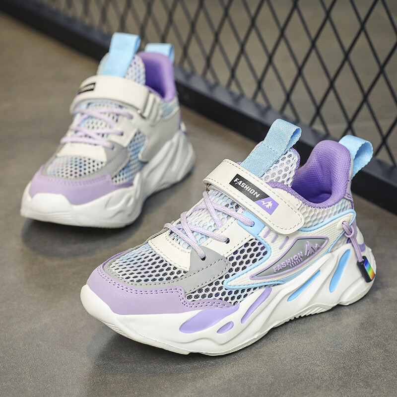 2024. aasta moodsad roosad tossud tüdrukute võrgust hingavad lastejalatsid Tüdrukute jooksujalatsid Suvised laste spordijalatsid tüdrukutele Tennis