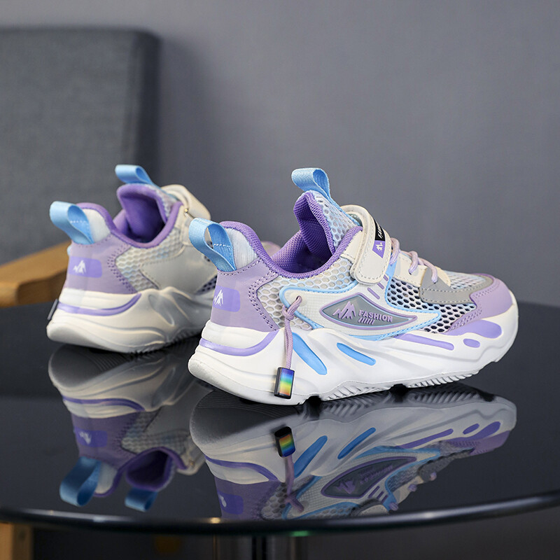 2024. aasta moodsad roosad tossud tüdrukute võrgust hingavad lastejalatsid Tüdrukute jooksujalatsid Suvised laste spordijalatsid tüdrukutele Tennis