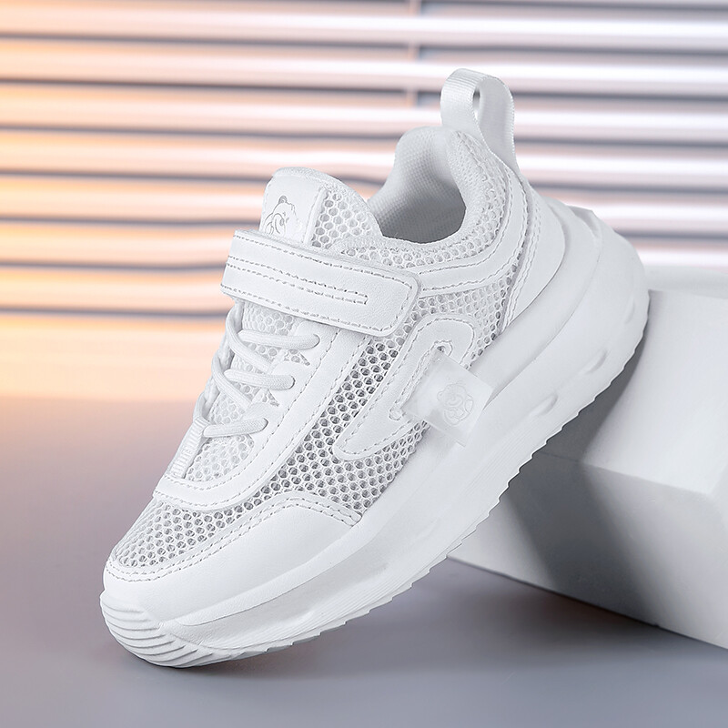 Tüdrukute jalanõud Sügispoistele Valged jalanõud vabaaja jooksmine lastele Libisemisvastase pehme tallaga tossud Laste tennisekooli välispordijalatsid