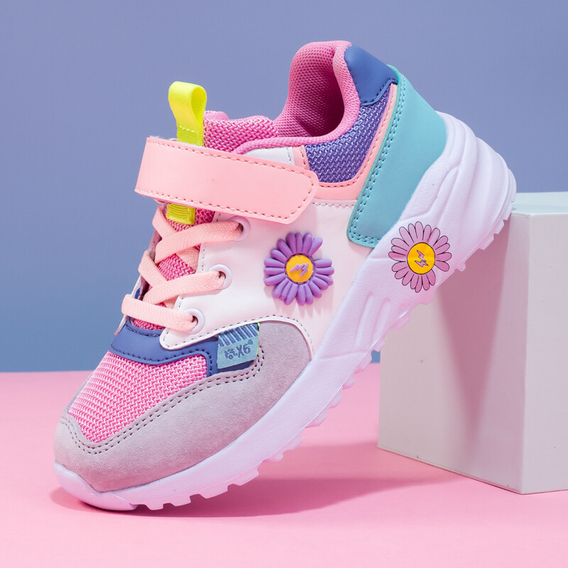 Trendikad lastejalatsid Tüdrukutele Tennis Roosad tossud Õuejooksujalatsid Libisemiskindlad koolispordijalatsid Hingavast võrgust mugavad jalanõud
