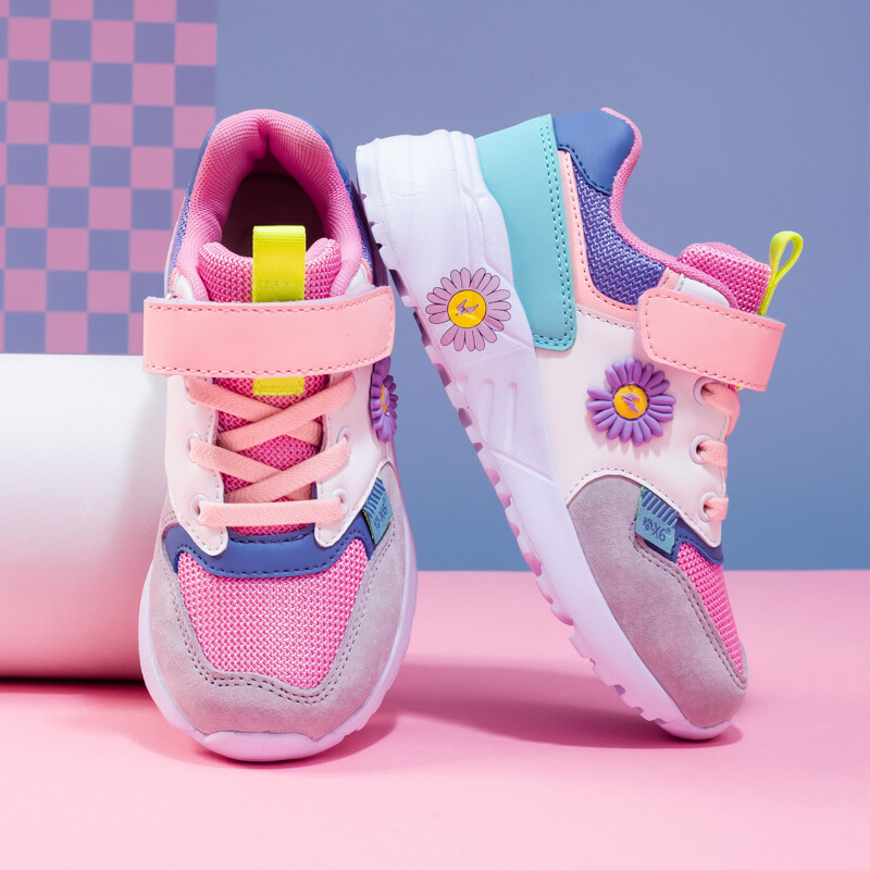 Trendikad lastejalatsid Tüdrukutele Tennis Roosad tossud Õuejooksujalatsid Libisemiskindlad koolispordijalatsid Hingavast võrgust mugavad jalanõud