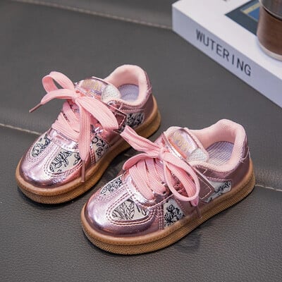 2024 Copii pantofi ocazional pentru fete toamna noua moda si confortabil cu fund moale anti-alunecos stil coreean pantofi la modă șic