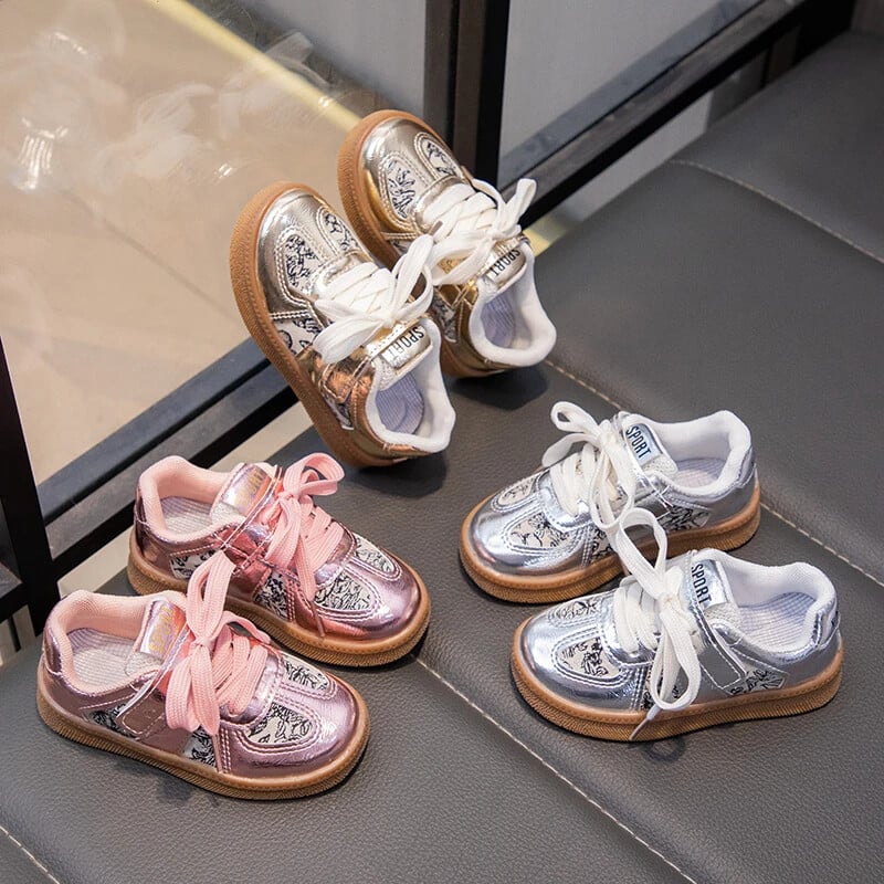 2024 Copii pantofi ocazional pentru fete toamna noua moda si confortabil cu fund moale anti-alunecos stil coreean pantofi la modă șic