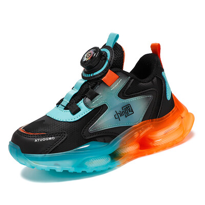 Παιδικά παπούτσια 2023 Φθινοπωρινό περιστροφικό κουμπί που αναπνέει για κορίτσια για εφήβους Παπούτσια αθλητικά παπούτσια Φοιτητικά παπούτσια για τρέξιμο