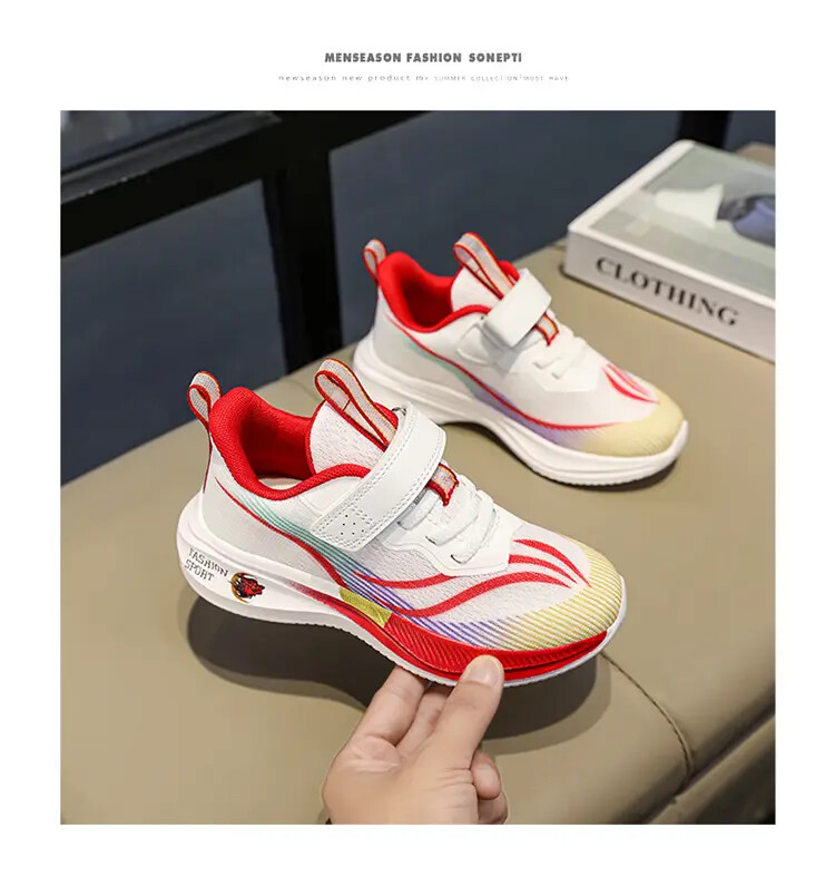 Pantofi copii alergare fete băieți școală sport ocazional tenis pantofi baschet aer în aer liber plasă vară pantofi copii anti-alunecare