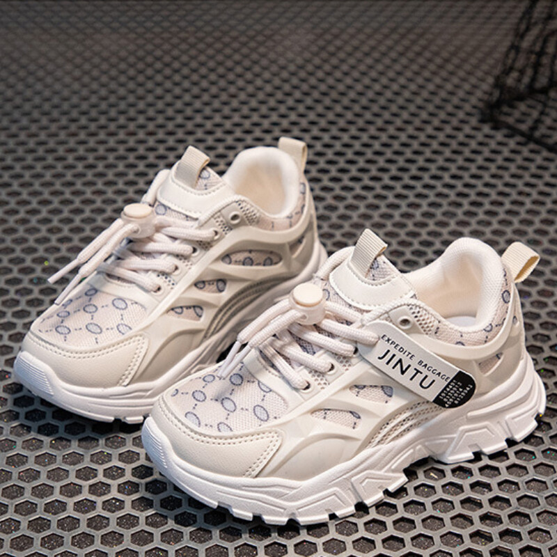 Pantofi pentru fete, cu talpă groasă, pantofi vechi, 2023, cu absorbție a șocurilor, pentru copii, pantofi sport, alergare, mers, pantofi ocazionali pentru băieți