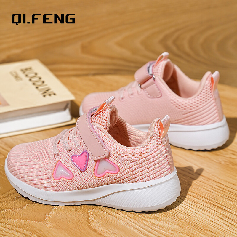 Nove djevojačke modne ležerne cipele Proljetne dječje mrežaste prozračne tenisice Slatke ružičaste ravne cipele Lagana udobna obuća