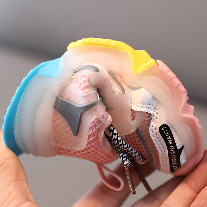 Luninous Tossud Lastejalatsid Spordijalatsid 1-3 poistele Tüdrukutele Trennarid Hingavast võrgust laste vabaaja valgustusega jalanõud