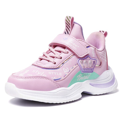 Zīmolu bērnu skriešanas apavi Moderni, mīļi, mīļi meiteņu sporta tenisa apavi āra, plakani pastaigu apavi Studentu ikdienas bērnu kedas