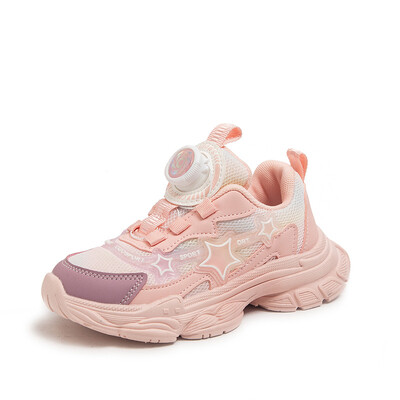 Tüdrukute võrgust hingavad spordijalatsid Suvised Uued LED Laste Armsad Tossud Lastele Pöörake tagumikku vabaajajalatsid Kerged kingad Suurus 26-34