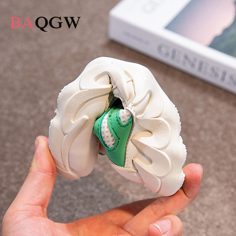 Pavasaris Grils Apavi Zēni Modes Bērnu kedas 2022 Ikdienas zīmola skriešanas sporta veidi Elpojoši bērnu apavi biezas zoles platforma