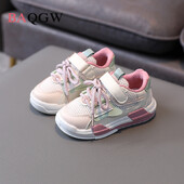 Detské sieťované priedušné tenisky na plochom podpätku na leto 2022, elegantné dizajnérske detské topánky pre chlapcov, sivé tenisky, ružové športové topánky pre dievčatá.