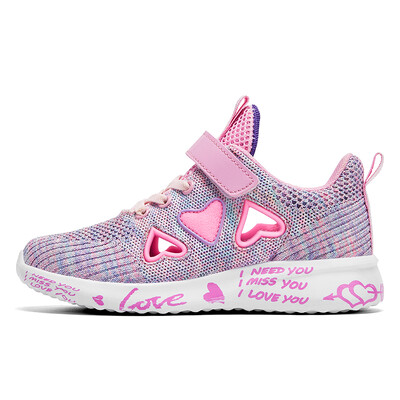 2023 Детски мрежести спортни обувки Маратонки за момичета Летни детски леки сладки плоски обувки за скейтборд Есенни дишащи обувки за тенис 6