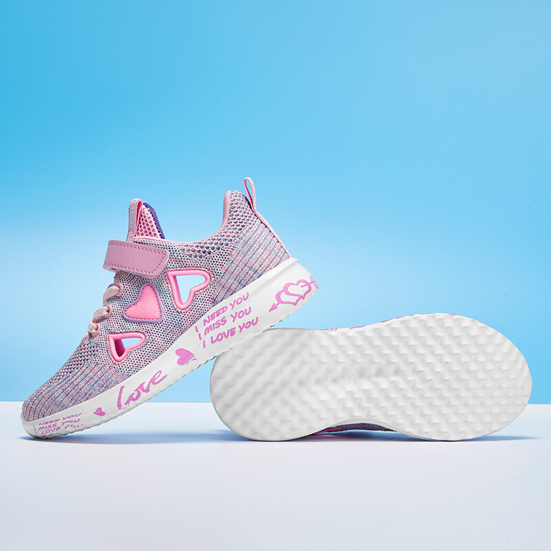 2023 Детски мрежести спортни обувки Маратонки за момичета Летни детски леки сладки плоски обувки за скейтборд Есенни дишащи обувки за тенис 6