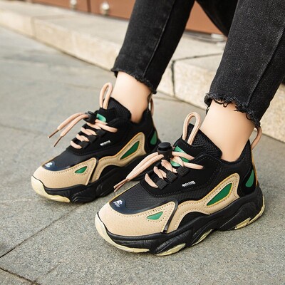 Bērnu sporta kedas vasara/ziema meitenēm zēniem mode ikdienas skriešanas trenažieri kupli sporta kurpes bērniem apavi silta kažokāda bieza zole