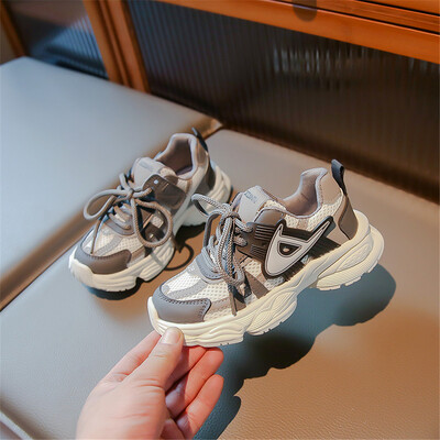 2023 Pantofi sport pentru copii, pantofi de sport cu plasă încrucișată, respirabili, pentru băieți, primăvară, toamnă, copii, fete, pantofi de alergare în aer liber