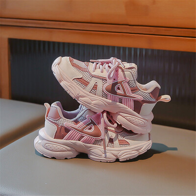 2023 Pantofi sport pentru copii, pantofi de sport cu plasă încrucișată, respirabili, pentru băieți, primăvară, toamnă, copii, fete, pantofi de alergare în aer liber