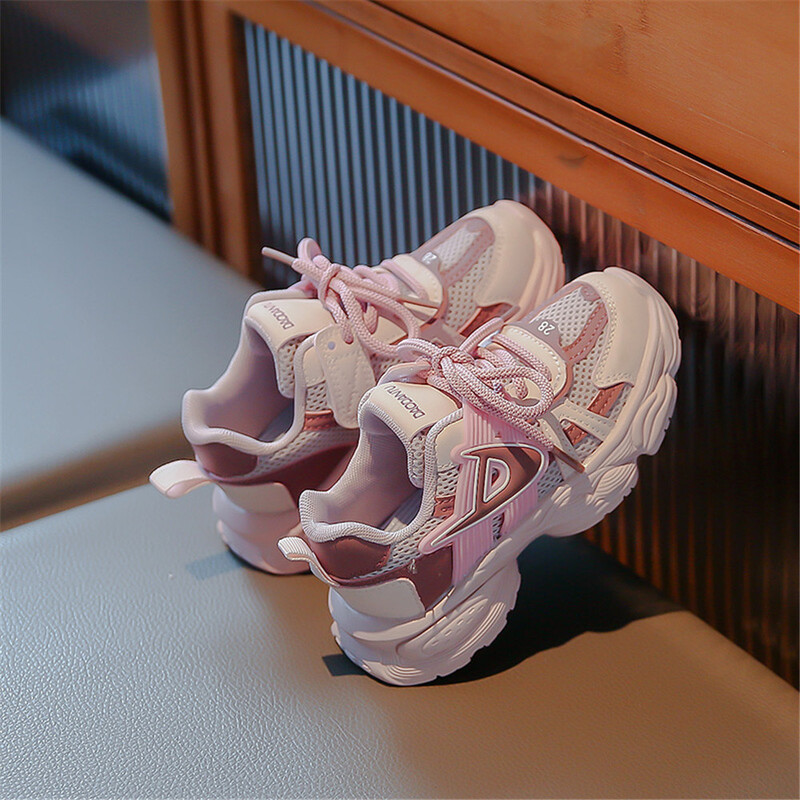 2023 Pantofi sport pentru copii, pantofi de sport cu plasă încrucișată, respirabili, pentru băieți, primăvară, toamnă, copii, fete, pantofi de alergare în aer liber