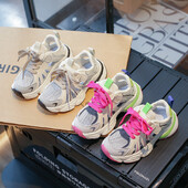 Bērnu kedas, elpojoši skriešanas apavi bērniem, neslīdoši 2024. gada Causal zēnu meiteņu skolas āra sporta basketbola kedas