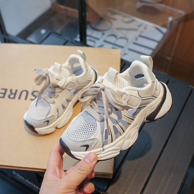 Bērnu kedas, elpojoši skriešanas apavi bērniem, neslīdoši 2024. gada Causal zēnu meiteņu skolas āra sporta basketbola kedas