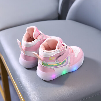 Baby Kids LED Light UP Trend Sneaker για μικρά αγόρια και κορίτσια Casual outdoor παπούτσια Βρεφικά Αντιολισθητικά παπούτσια περπάτημα με μαλακό κάτω μέρος