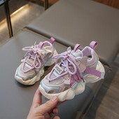 2024 Ежедневни плоски маратонки Обувки Маратонки Детски обувки Противоплъзгащи меки дъна Бебешки маратонки Детски размер Момичета Момчета Спортни обувки