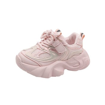 Baby Chunky Shoes Girl Αθλητικά Παπούτσια για μικρά αγόρια Μόδα μονόχρωμα πάνινα παπούτσια 1-6 ετών Παιδικά καθημερινά αναπνεύσιμα παπούτσια για τρέξιμο H03212