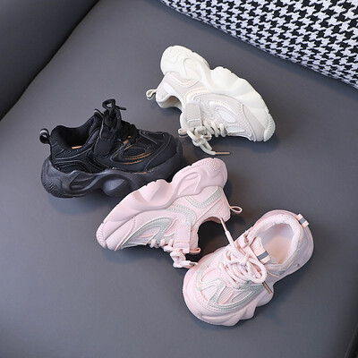 Baby Chunky Shoes Girl Αθλητικά Παπούτσια για μικρά αγόρια Μόδα μονόχρωμα πάνινα παπούτσια 1-6 ετών Παιδικά καθημερινά αναπνεύσιμα παπούτσια για τρέξιμο H03212