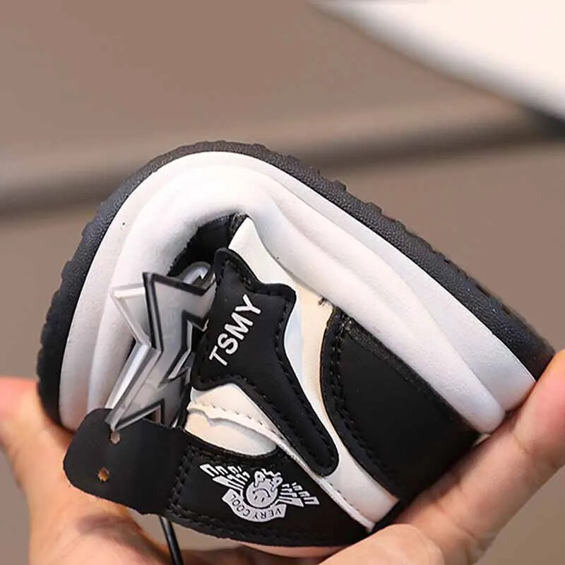 Laste tossud Sügis Talv Poisid Tüdrukud Velet Voodriga Soojad Spordijalatsid Armsad Star Kingad Väikelapse Libisemiskindlad Kõndimisjalatsid