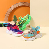 2024. aasta uued kevad-/sügisjalatsid Unisex väikelaste poistele, tüdrukutele, tossud, pehme tallaga võrkkangast hingavad moodsad vabaajajalatsid lastele