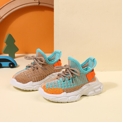 2024. aasta uued kevad-/sügisjalatsid Unisex väikelaste poistele, tüdrukutele, tossud, pehme tallaga võrkkangast hingavad moodsad vabaajajalatsid lastele