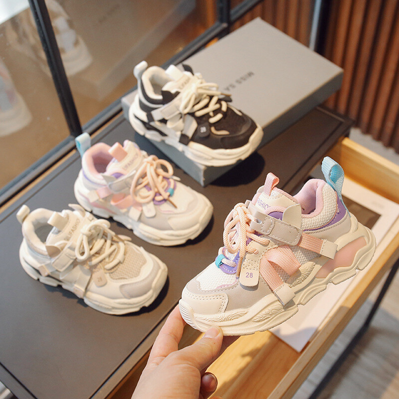 Bērnu apavi Bērnu Meiteņu kedas Apavi zīdaiņiem Toddler Kedas Ikdienas apavi Modes Elpojoši Zēnu Sporta Apavi Izmērs 21-30