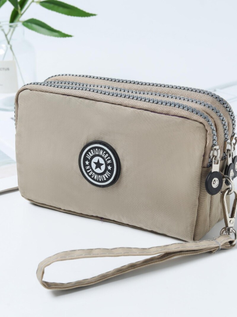 2024. aasta uus pestud teksariidest kolme pandlaga mobiilne rahakott naiste kott