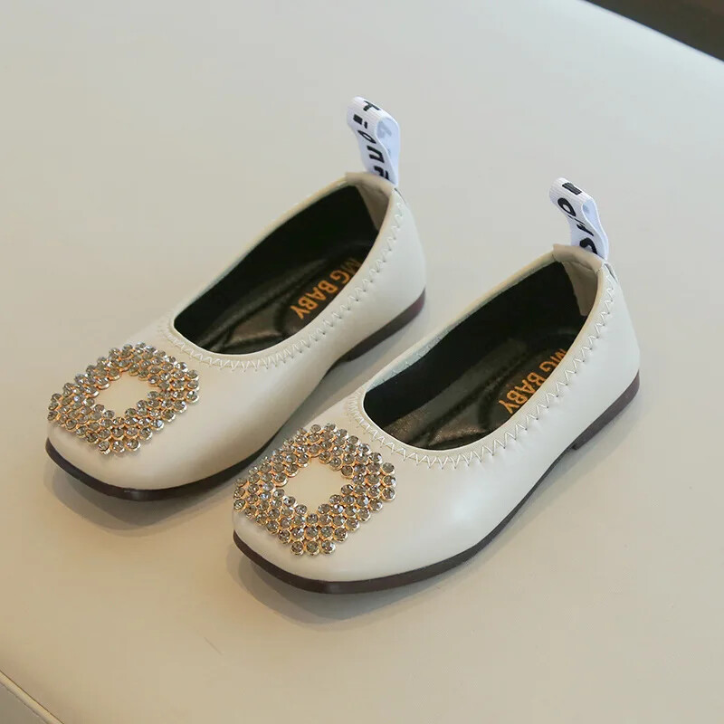 Tüdrukute nahast jalatsid peo pulmadeks Pehmed laste kivikivid mokassiinid jalatsid Laste lamedad printsessikingad Lihtsad libisemiskindlad vabaajakingad