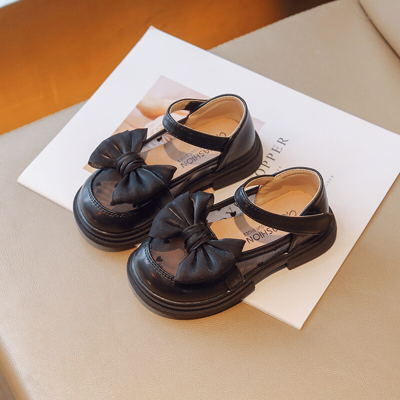 Suvised sügisesed laste nahast kingad Armsad vibuvõrgust hingavad tüdrukute printsessikingad pehme põhjaga