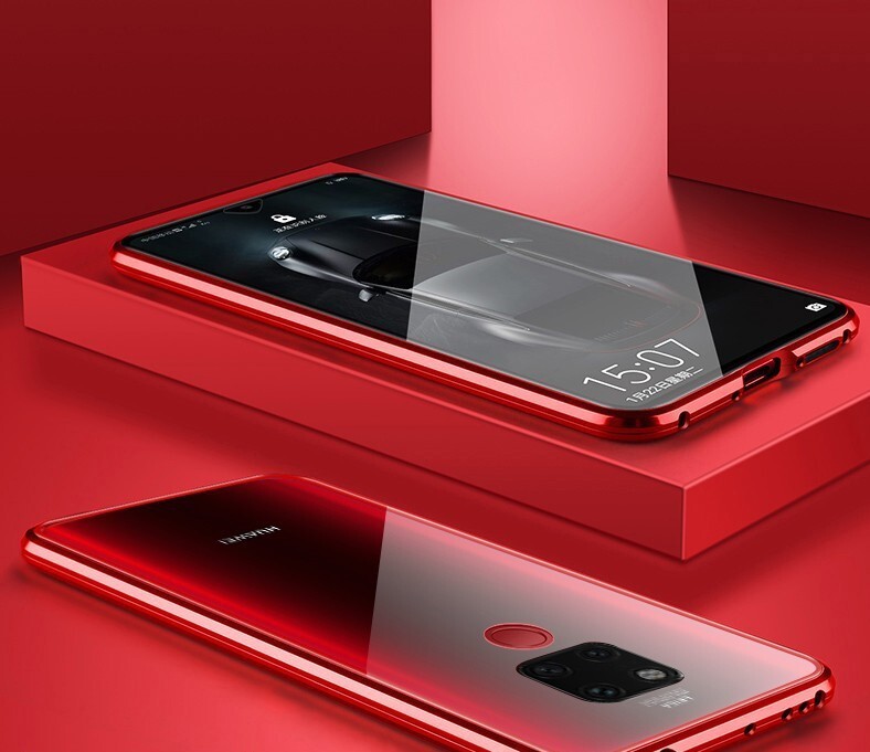 Mobiiltelefoni ümbris Huawei P40pro Magneto kahepoolne klaasist mate30 magnetümbris, mis sobib Honor 20 8X kaitsekattega