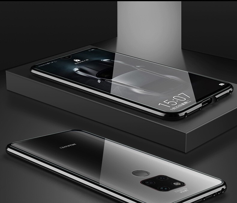 Mobiiltelefoni ümbris Huawei P40pro Magneto kahepoolne klaasist mate30 magnetümbris, mis sobib Honor 20 8X kaitsekattega