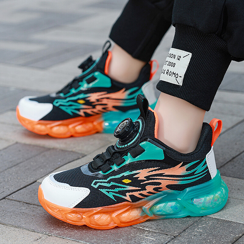 Laste tossud poistele Võrgusilmast hingav padi Jooksuspordijalatsid Laste tudeng Vabaaja korvpallijalatsid libisemisvastased