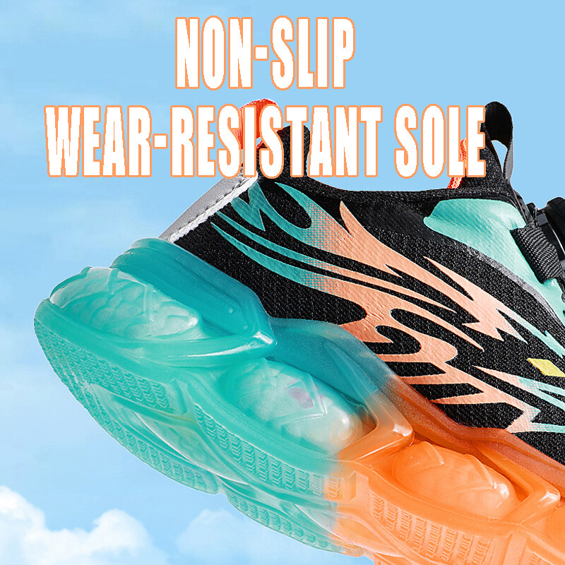 Laste tossud poistele Võrgusilmast hingav padi Jooksuspordijalatsid Laste tudeng Vabaaja korvpallijalatsid libisemisvastased