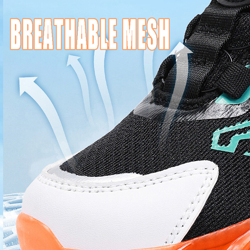 Laste tossud poistele Võrgusilmast hingav padi Jooksuspordijalatsid Laste tudeng Vabaaja korvpallijalatsid libisemisvastased