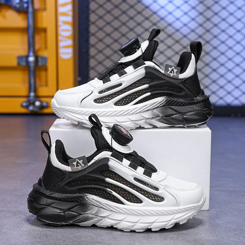 Ljetne prozračne mrežaste sportske cipele za dječake 2024. Novi stil Ležerne tenisice za trčanje Mekani potplat Lagane dječje tenisice