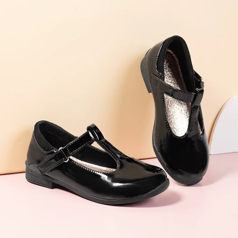 Tüdrukute nahast jalatsid pidulikeks pulmadeks, laste vormiriietus koolikingad Hingavad lihtsad ja libisemiskindlad lastejalatsid