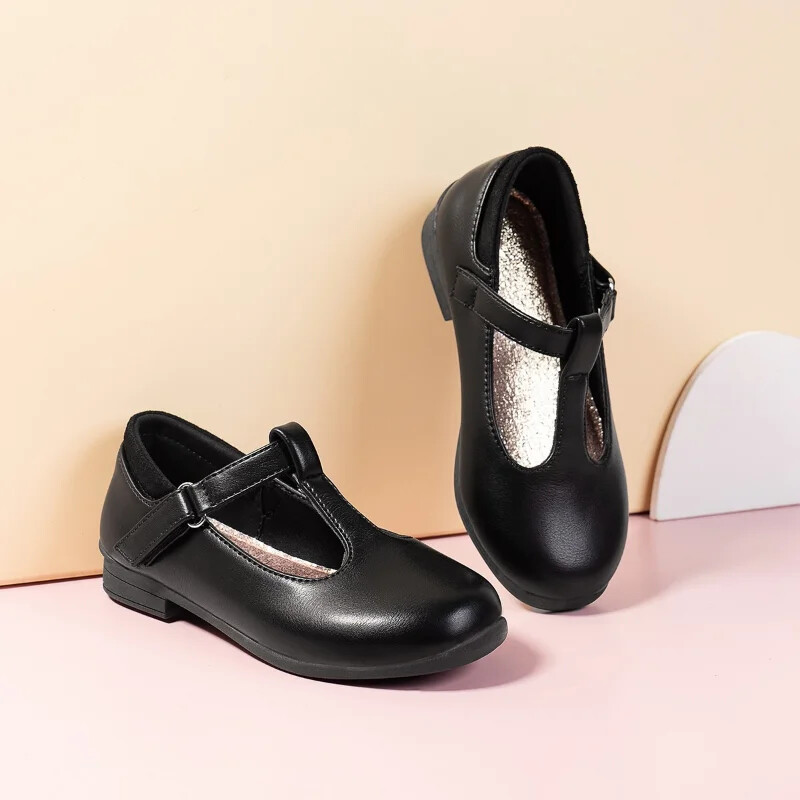 Tüdrukute nahast jalatsid pidulikeks pulmadeks, laste vormiriietus koolikingad Hingavad lihtsad ja libisemiskindlad lastejalatsid