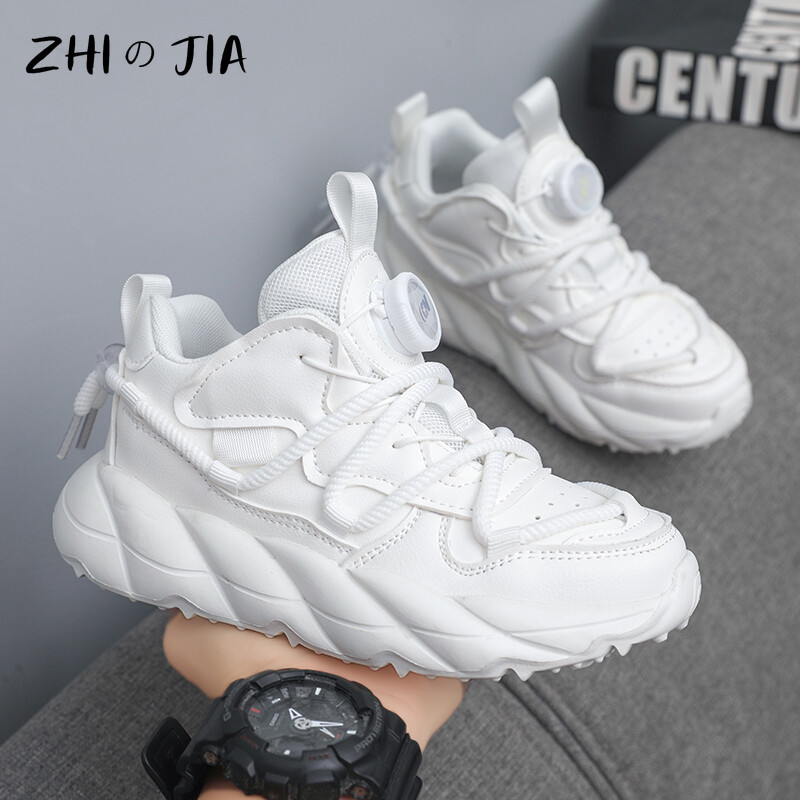 Sügisel talvel populaarne pöörleva pandlaga lastejalatsid Nahast hingavad kerged jooksujalatsid vabaaja moodsad tossud